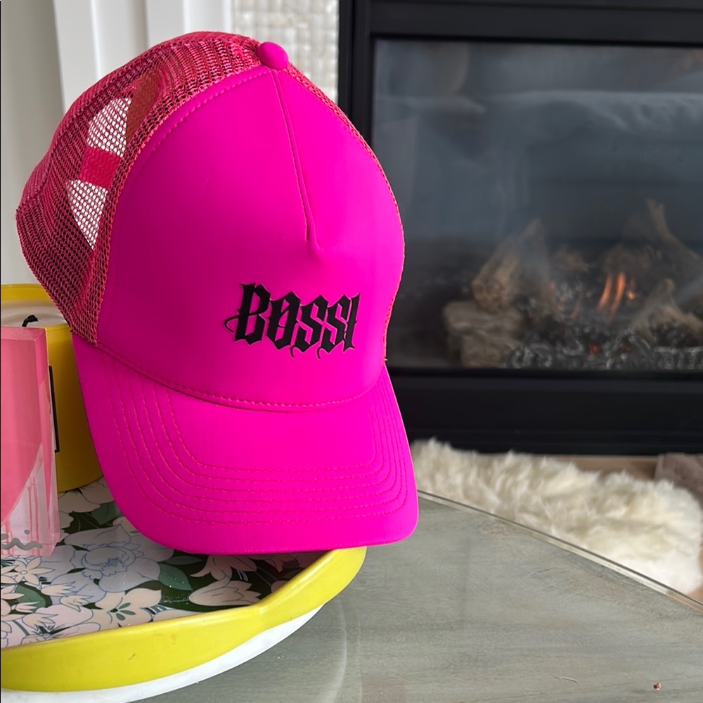 Boss Pink Baseball Cap Adjustable Structured Design